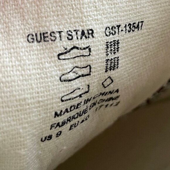 taos Guest Star Lace Up Canvas Upper Sneakers Paisley Print Multi Color Sz 9 - Picture 11 of 14